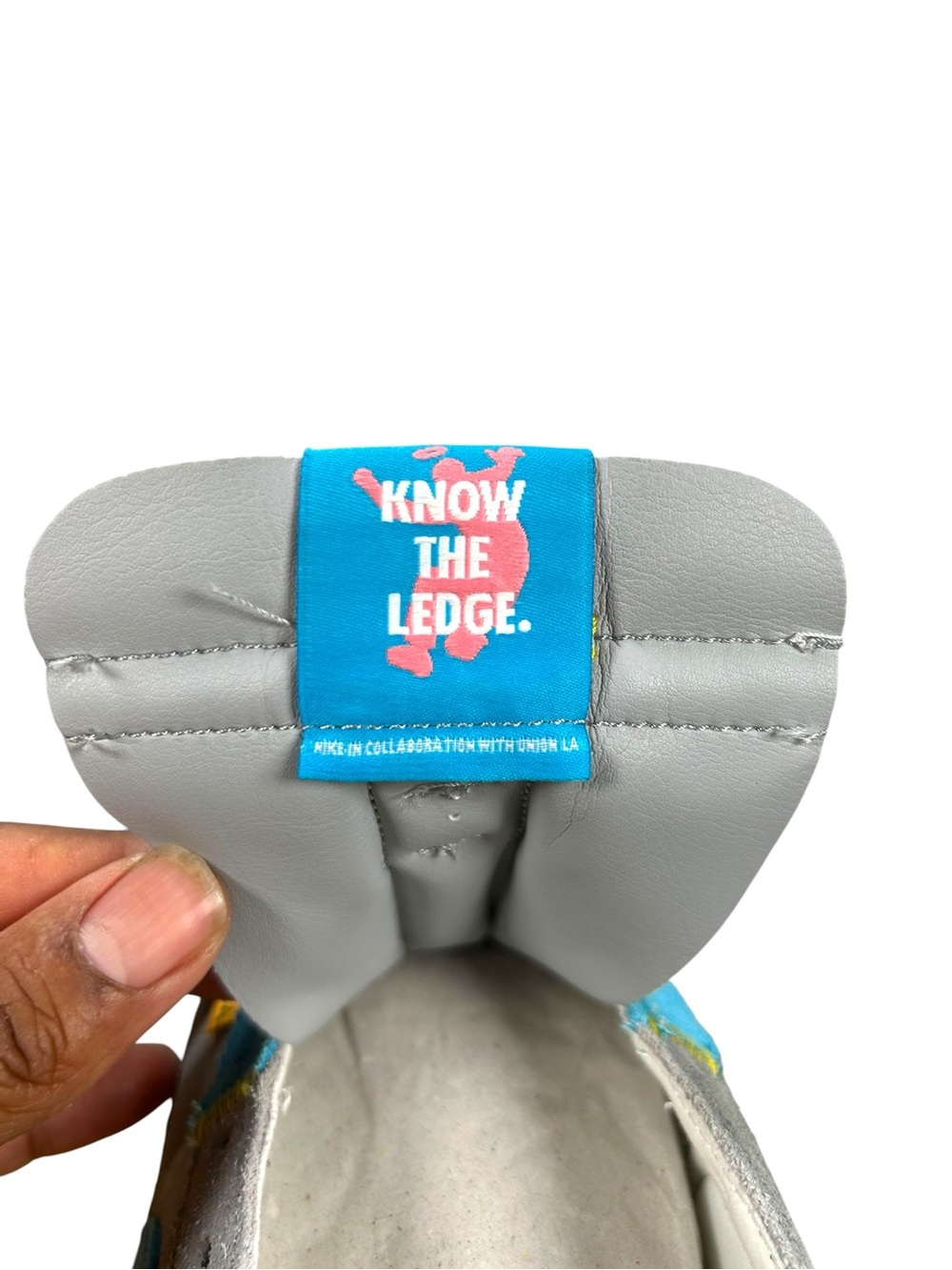 Nike Union LA Cortez SP Grey Fog Blue Pink Yellow Men’s Size 12 DR1413-002 Rare - Picture 7 of 14